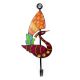 Handpainted Peacock Design Iron Wall Hook with Traditional Indian Art